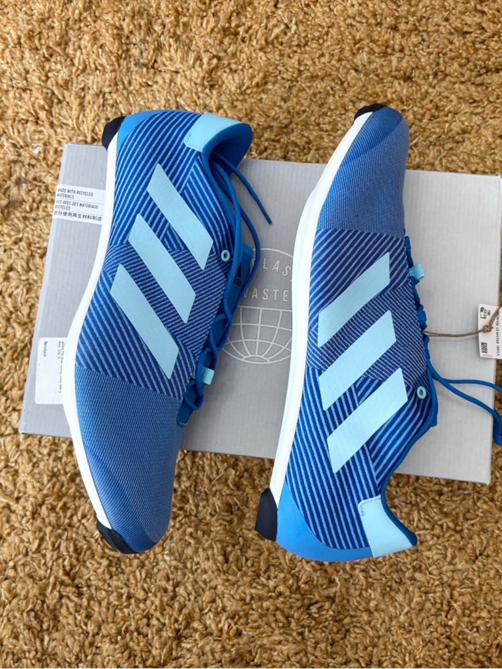 NEW Adidas The Road Shoes Men's Size 13 Blue Rush Cycling Road Shoes GY6829 - Picture 9 of 16